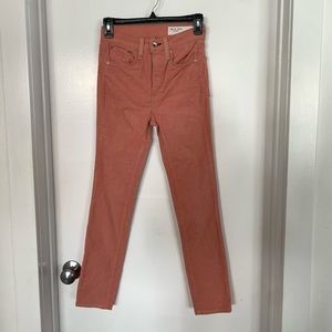 RAG & BONE pink corduroy pants